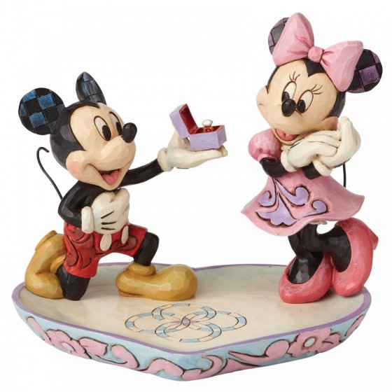 Mickey en Minnie Mouse huwelijkaanzoek.