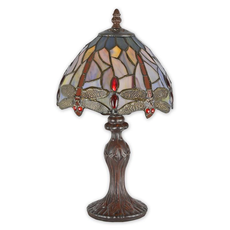 tiffany lamp diameter 21 cm libellen