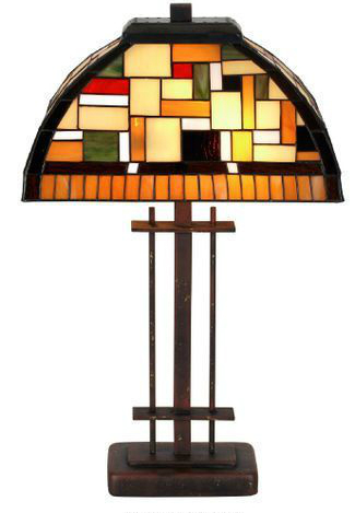 tiffanylamp in art deco stijl