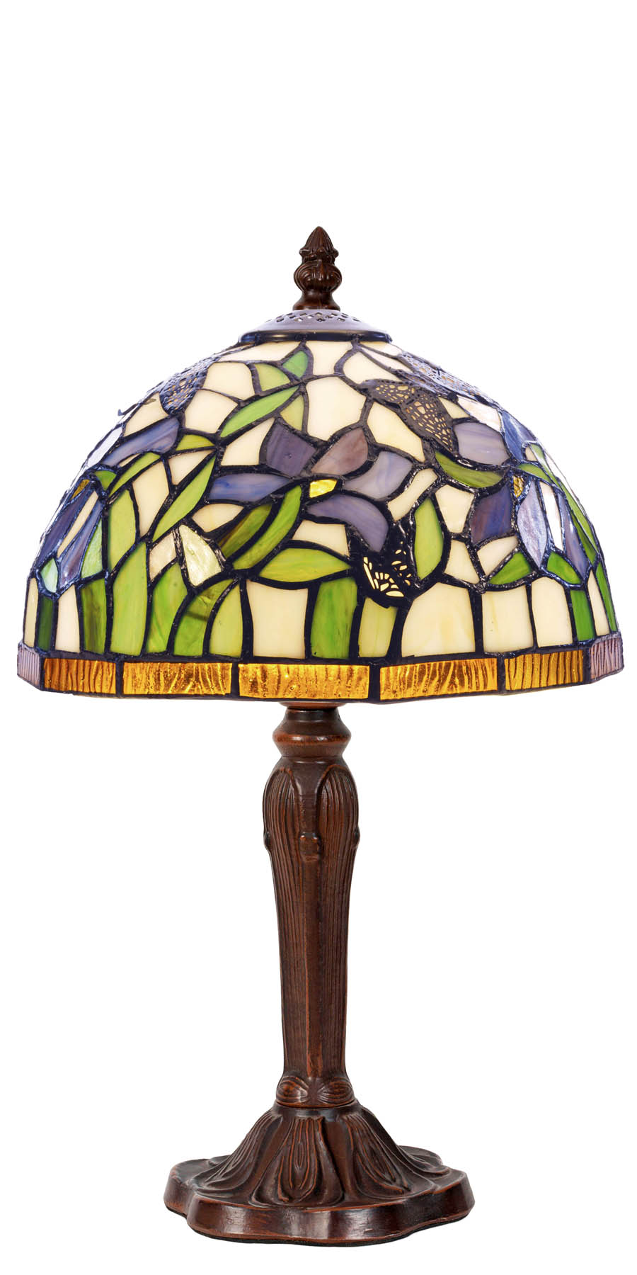 tiffany lamp klein met irissen