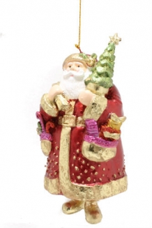 w. klassieke santa rood met zakken vol cadeautjes