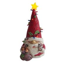 js beeldje santa  led puntmuts 23.5cm