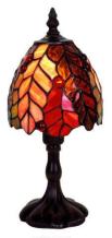 tiffanylamp met bladmotief 28cm hoog