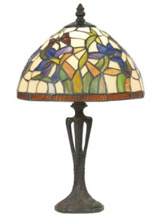 tiffany lamp klein met irissen